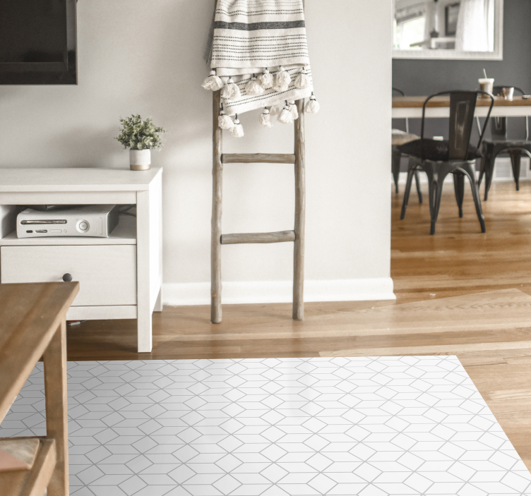 Tapete vinílico geométricas ilusão de cubo geométrico - TenStickers