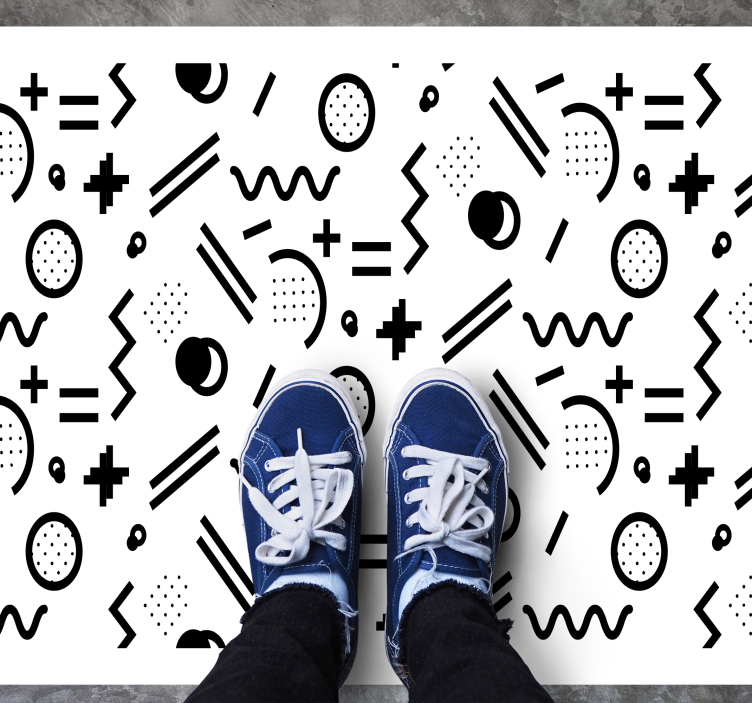 Tapete em vinil infantil jogo de padrões dinâmicos - TenStickers