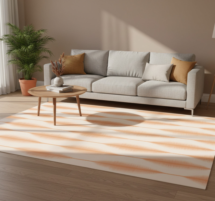 Tapete vinílico geométricas laranja ikat kasuri - TenStickers