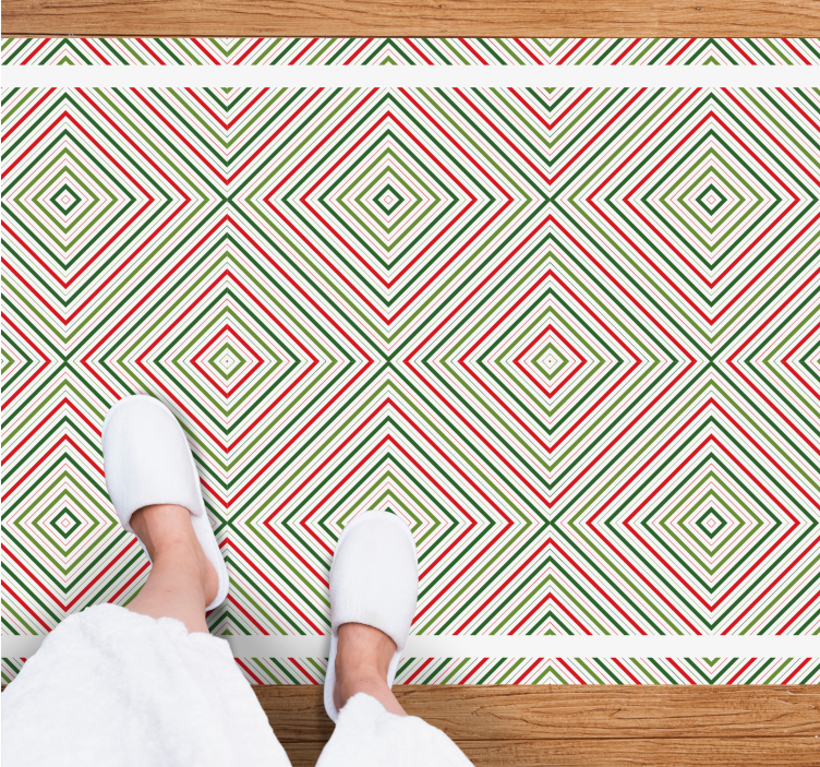 Tapete vinílico geométricas padrão de diamante geométrico - TenStickers