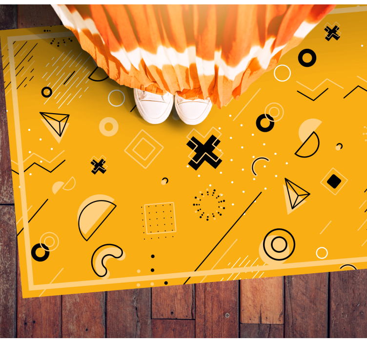 Tapete vinílico geométricas padrão de formas abstratas - TenStickers