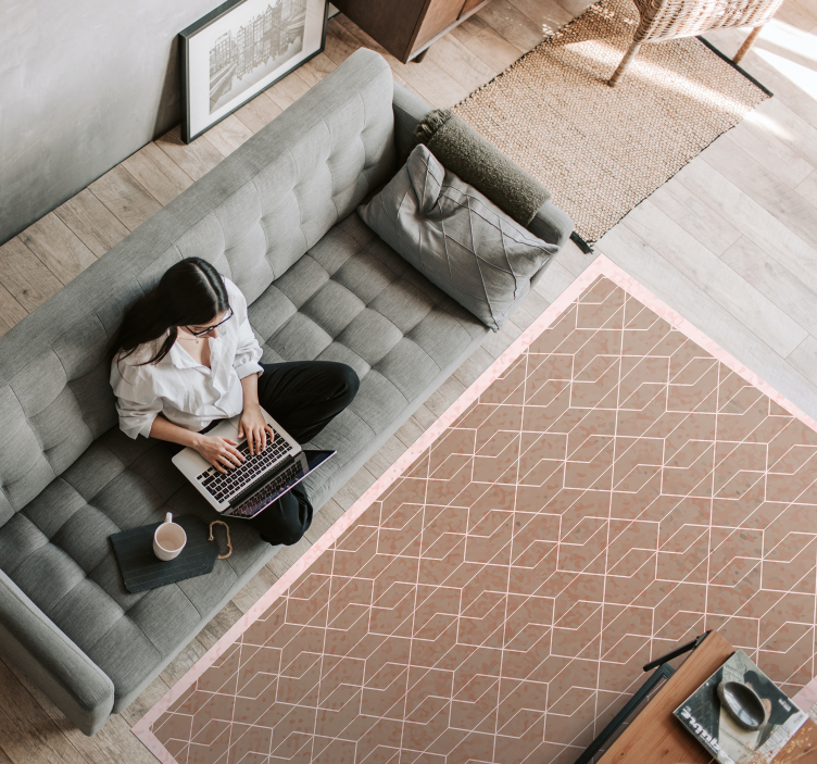 Tapete vinílico geométricas simplicidade geométrica - TenStickers