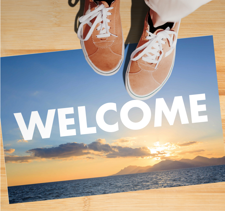 Tapete vinílico hall de entrada pôr do sol acolhedor - TenStickers