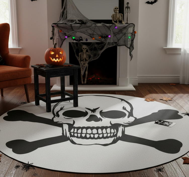 Tapete vinílico halloween crânio para carro - TenStickers