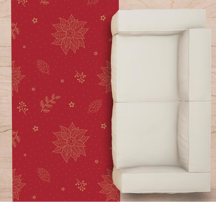 Tapete vinílico de mandala motivos florais festivos - TenStickers