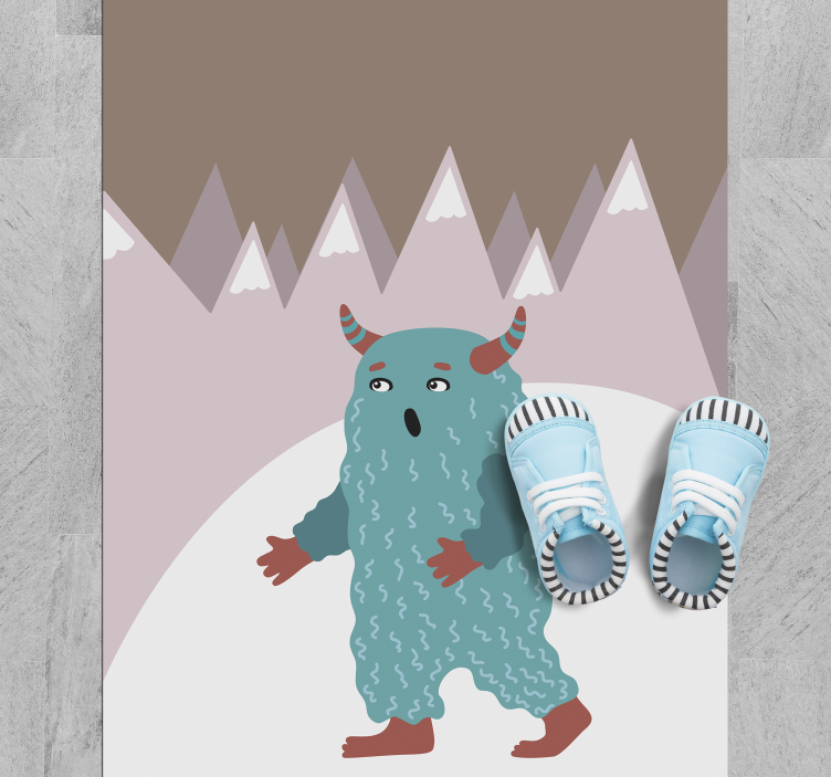 Tapete em vinil infantil personagem monstro nórdico - TenStickers