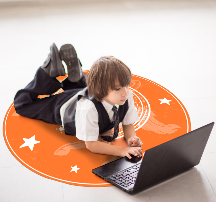 Tapete vinílico infantis espaço de jogo cósmico - TenStickers