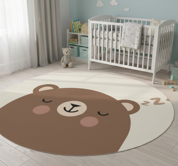 Tapete vinílico infantis urso para cama infantil - TenStickers