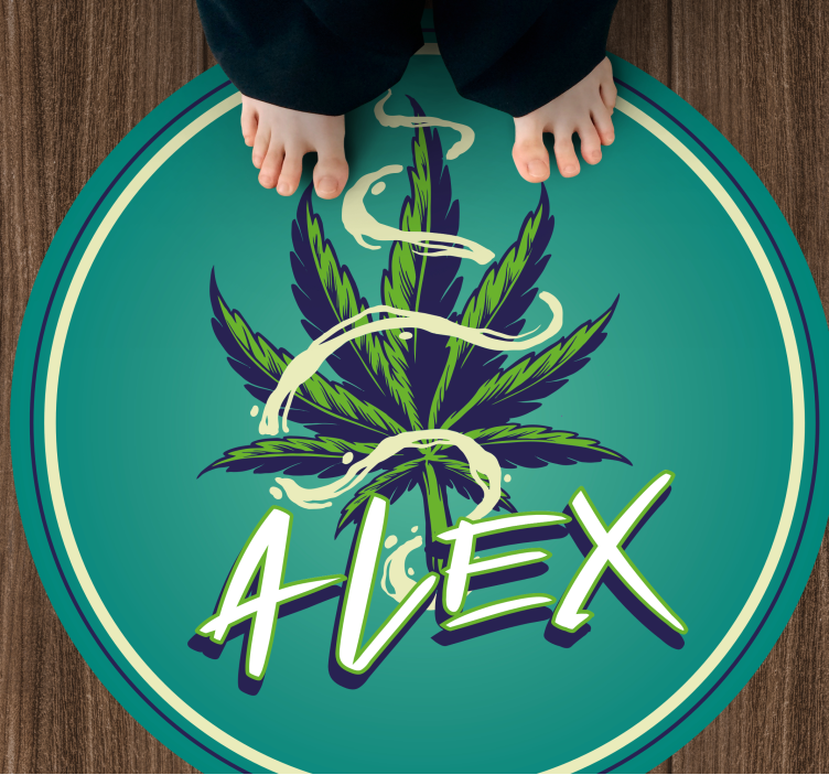 Tapete vinílico juvenil círculo de nome - TenStickers