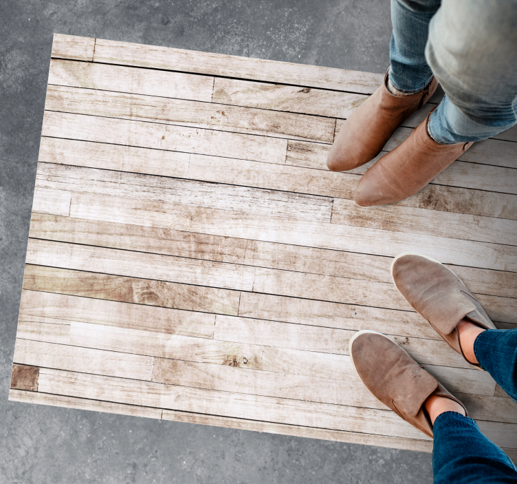 Tapete vinílico madeira efeito de tábuas leves - TenStickers