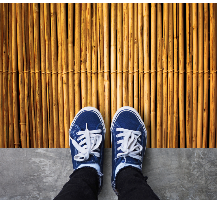 Tapete vinílico outras texturas efeito de textura de bambu - TenStickers