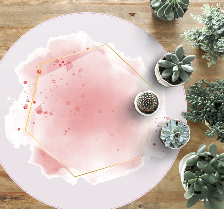 Tapete vinílico minimalista aquarela abstrata - TenStickers