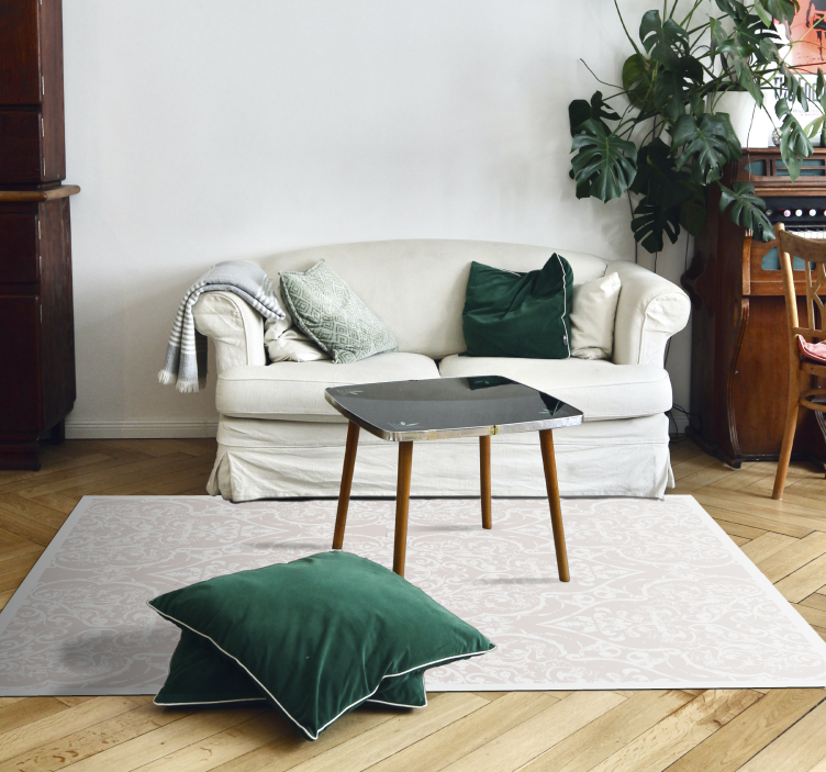 Tapete vinílico sala de estar design elegante e padronizado - TenStickers