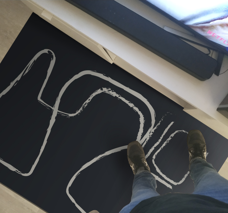 Tapete vinílico minimalista padrões de linhas abstratas - TenStickers