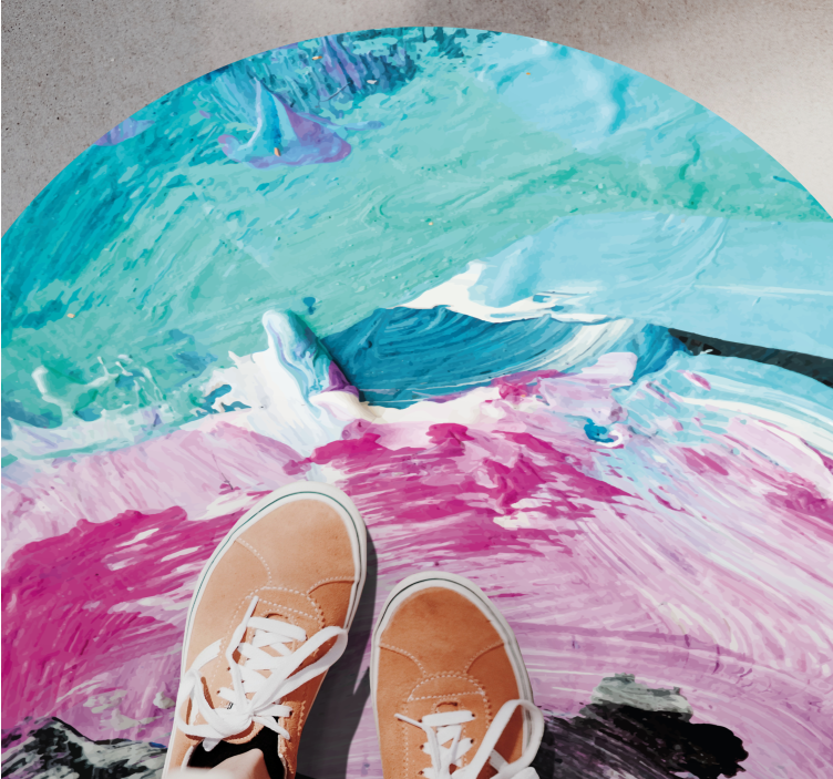 Tapete vinílico outras texturas redemoinho abstrato vibrante - TenStickers