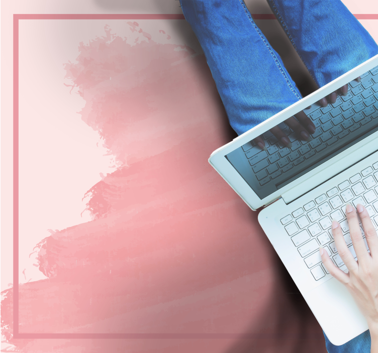 Tapete vinílico quarto tons suaves de rosa - TenStickers