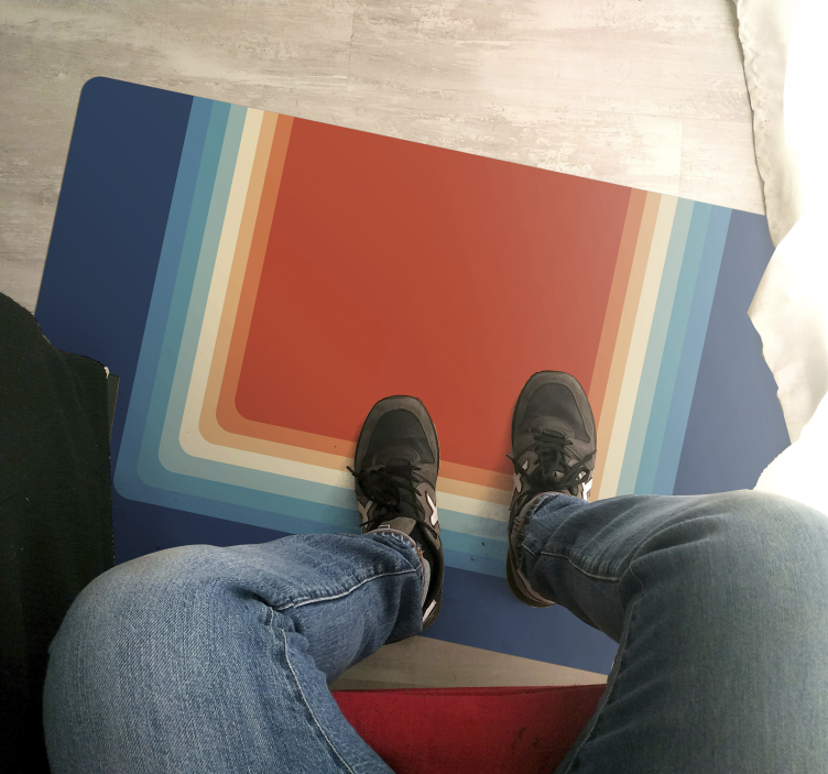 Tapete vinílico moderno listras vibrantes em camadas - TenStickers