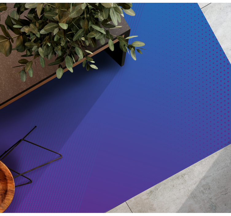 Tapete vinílico moderno padrão gradiente azul - TenStickers