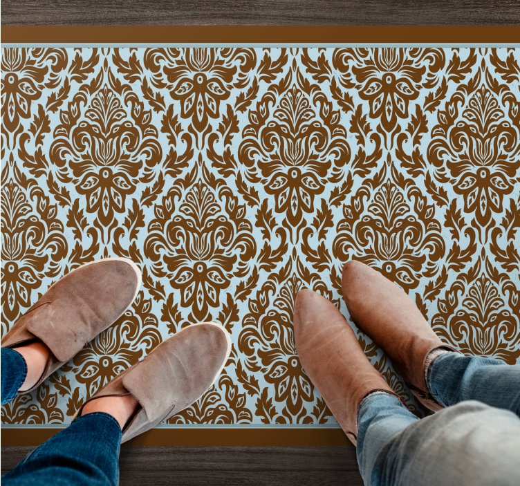 Tapete vinílico vintage arranjo floral elegante - TenStickers