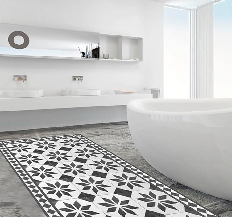 Tapete vinílico mosaico carpete vintage - TenStickers