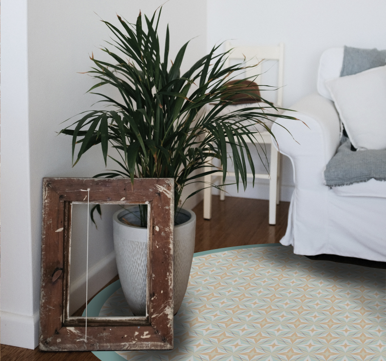 Tapete vinílico mosaico círculo de padrão de mosaico - TenStickers