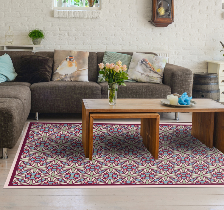 Tapete vinílico sala de estar composição animada - TenStickers