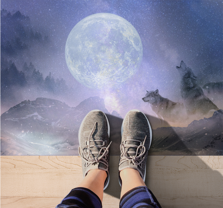 Tapete vinílico natureza luar majestoso - TenStickers