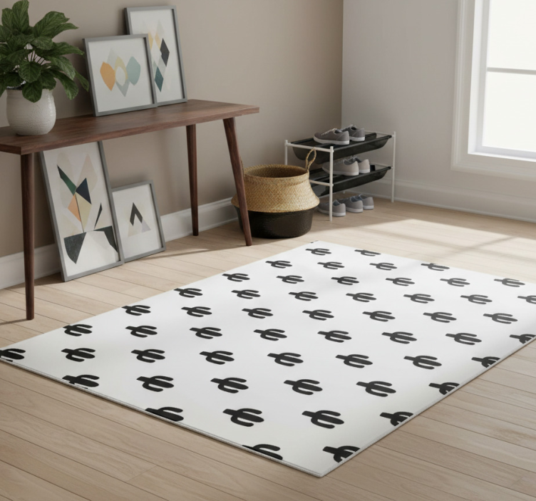 Tapete vinílico natureza com estampa de cactos - TenStickers