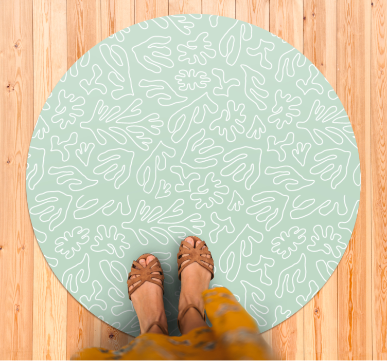 Tapete vinílico natureza com padrões folhosos - TenStickers