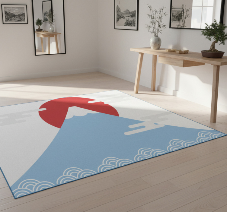 Tapete vinílico natureza estilo montanha asiática - TenStickers