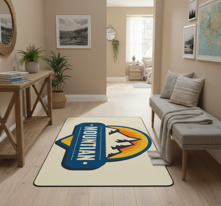 Tapete vinílico natureza logo exploradores de montanha - TenStickers