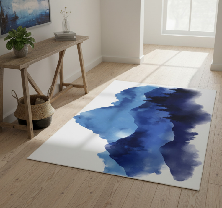 Tapete vinílico natureza montanhas recortadas em papel - TenStickers