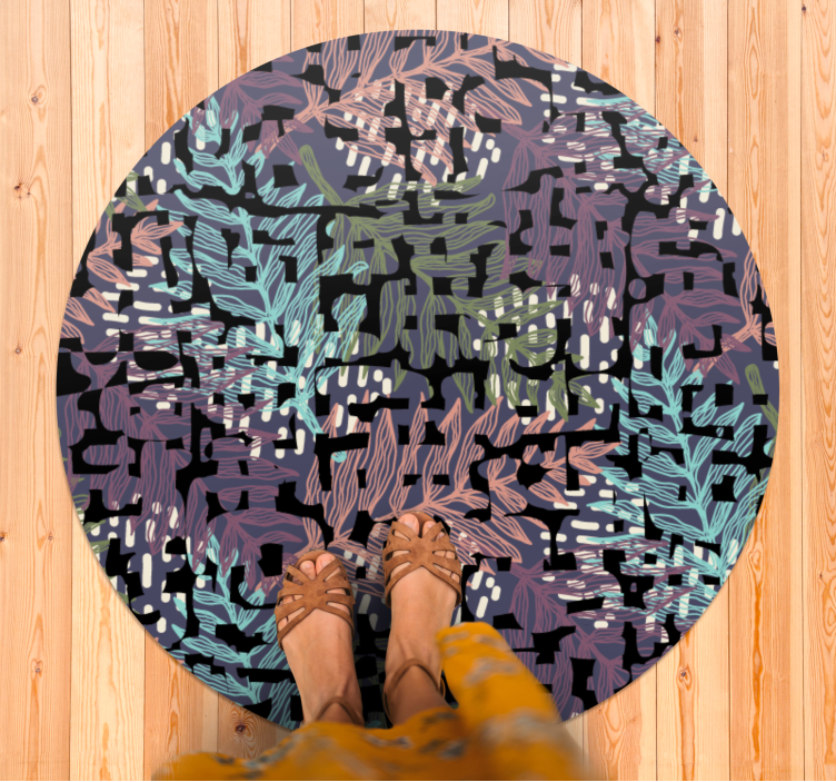 Tapete vinílico flores e plantas elementos botânicos verdes - TenStickers