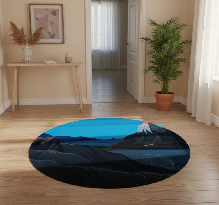 Tapete vinílico natureza paisagem de montanha - TenStickers