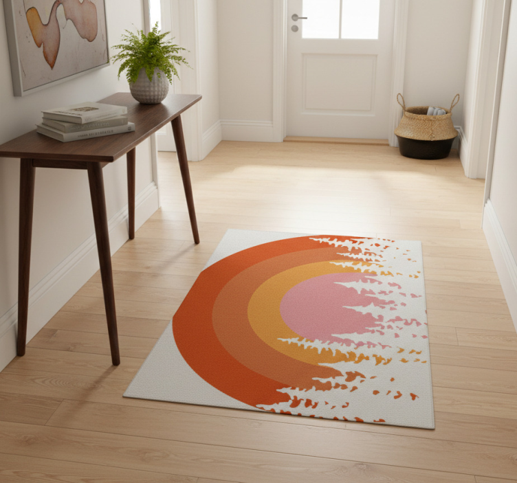 Tapete vinílico natureza sol vintage - TenStickers