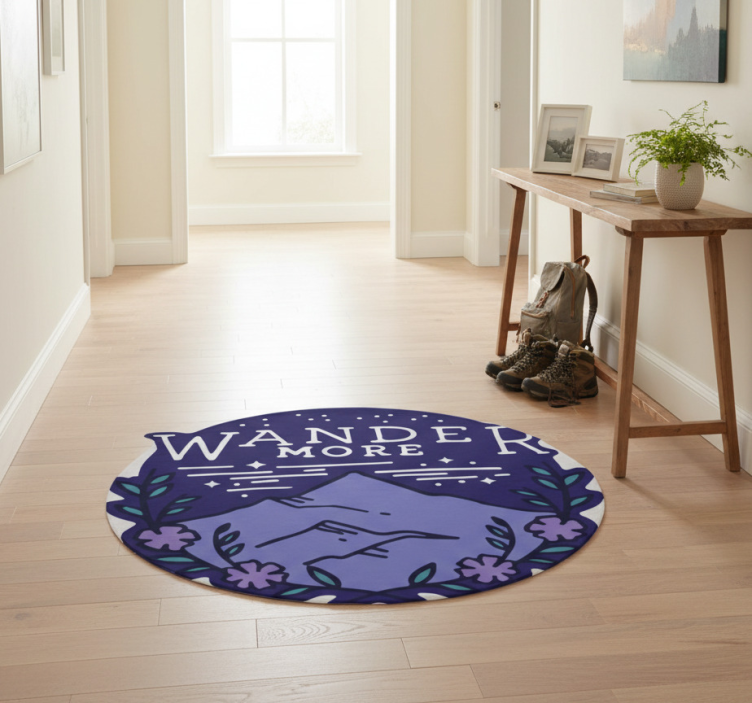 Tapete vinílico natureza trilha nas montanhas - TenStickers