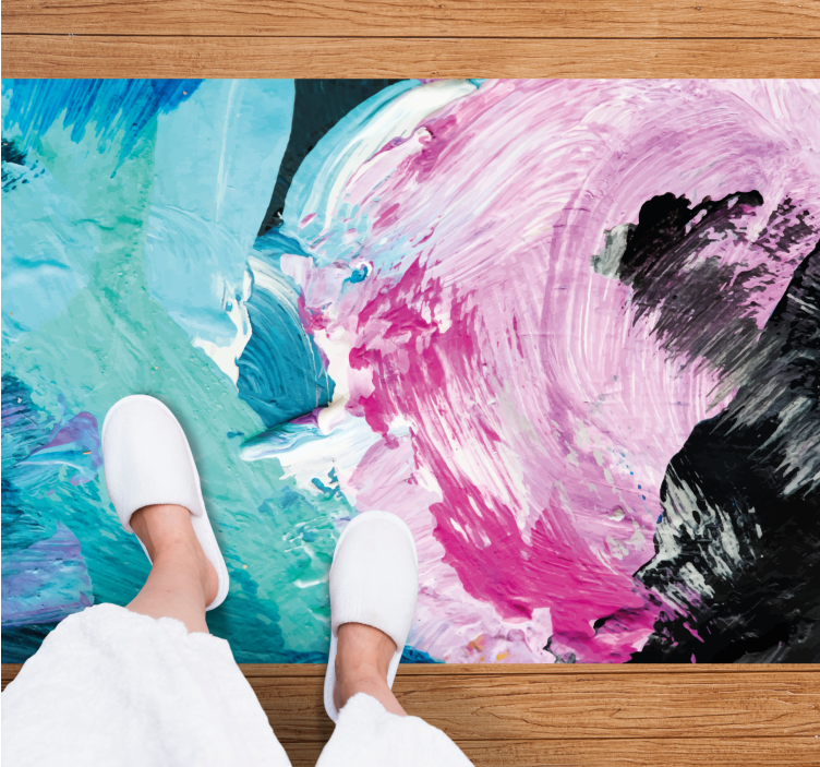 Tapete vinílico outras texturas toque de cor - TenStickers