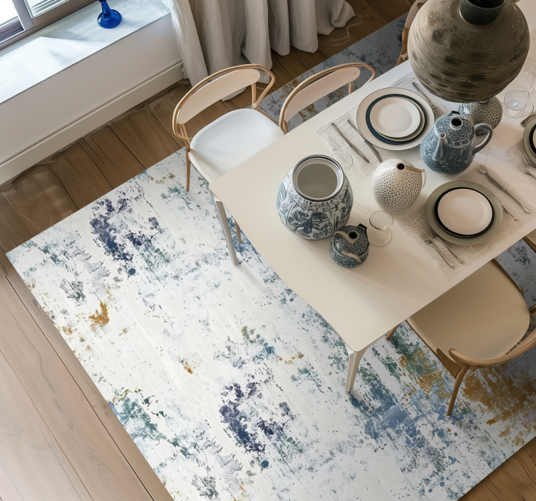 Tapete vinílico para sala de jantar abstrato - TenStickers