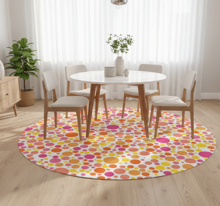 Tapete vinílico para sala de jantar bolhas quentes - TenStickers