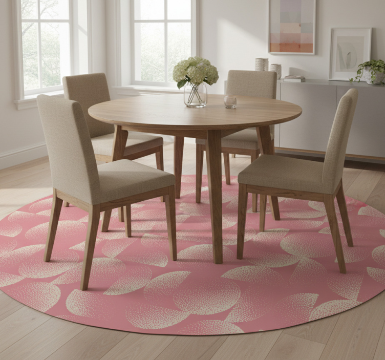 Tapete vinílico para sala de jantar semicirculos pastel - TenStickers