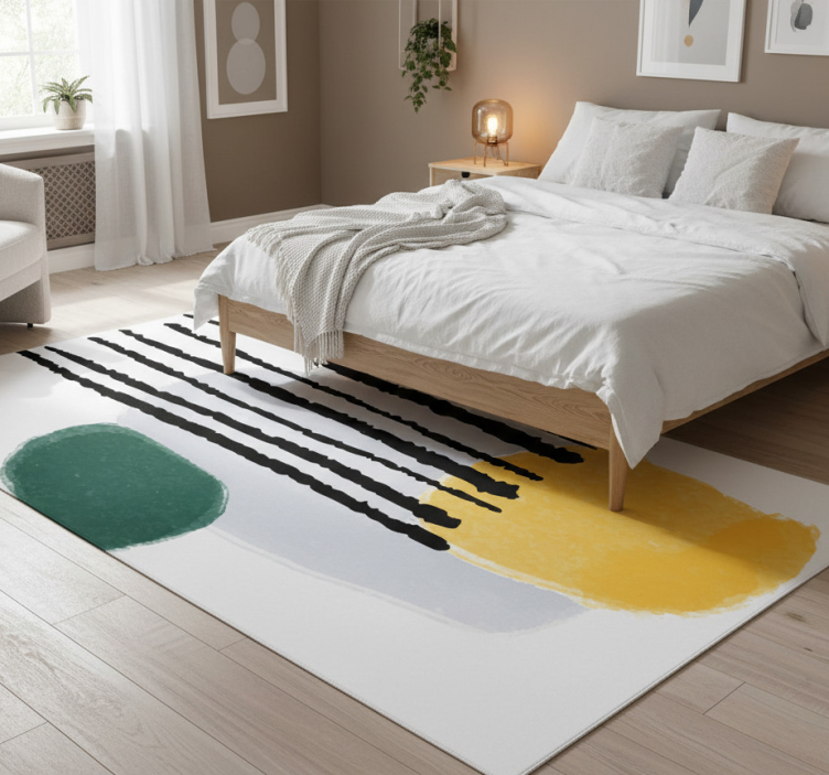 Tapete vinílico quarto arte abstrata rianning - TenStickers