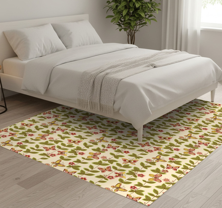 Tapete vinílico quarto borboletas - TenStickers