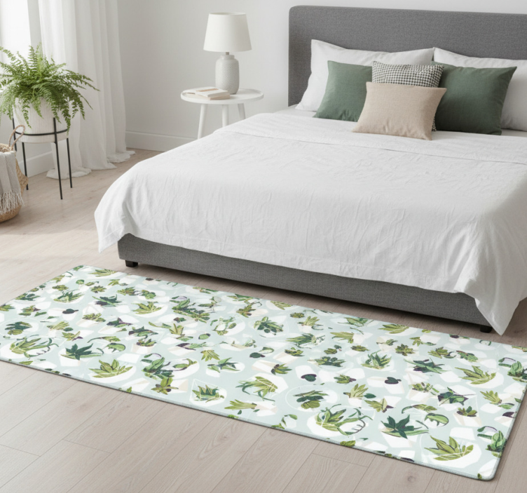 Tapete vinílico quarto cacto verde - TenStickers