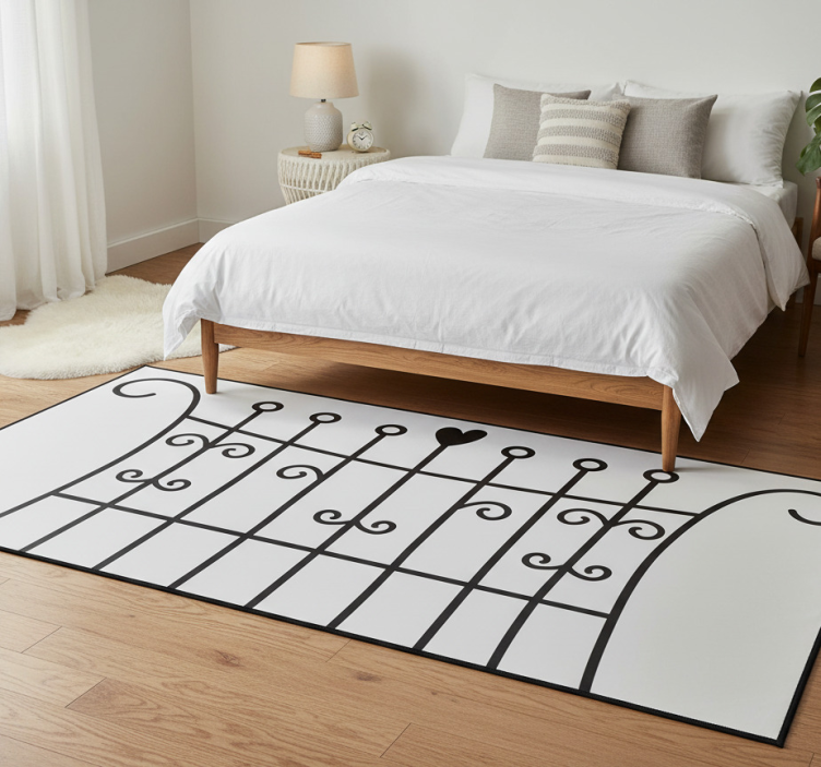 Tapete vinílico quarto cercado de amor - TenStickers