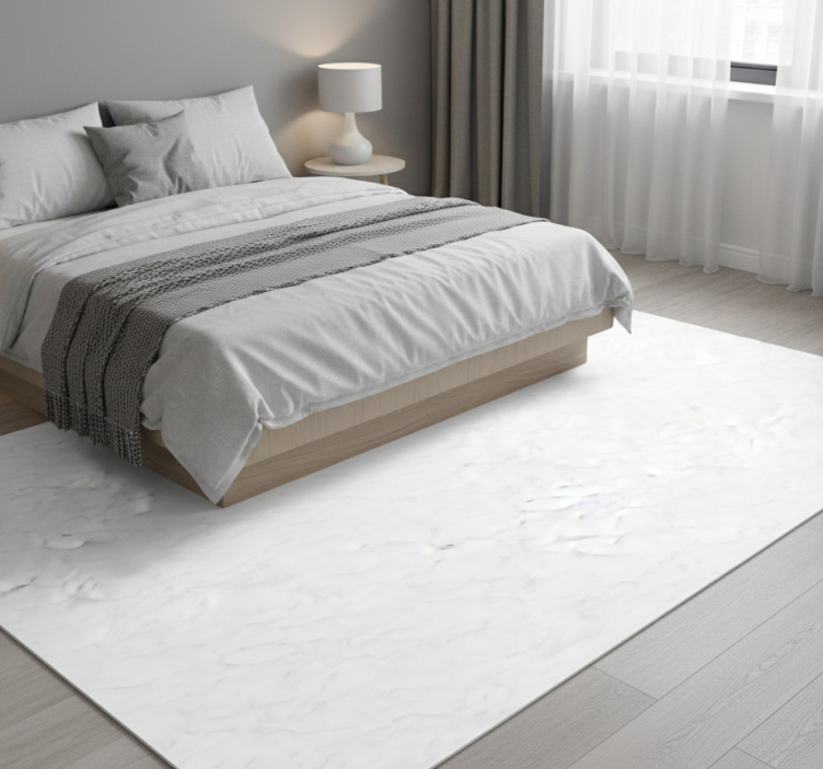 Tapete vinílico quarto design mármore cinza branco - TenStickers