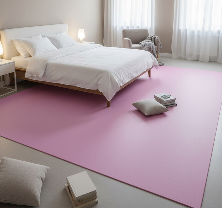 Tapete vinílico quarto e lençol rosa para guarda-roupa - TenStickers