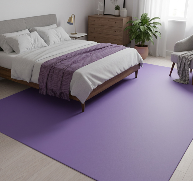 Tapete vinílico quarto e lençol roxo para armário - TenStickers