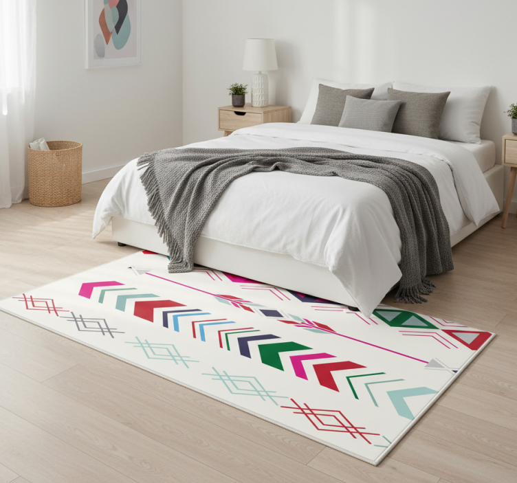 Tapete vinílico quarto flechas pastel - TenStickers