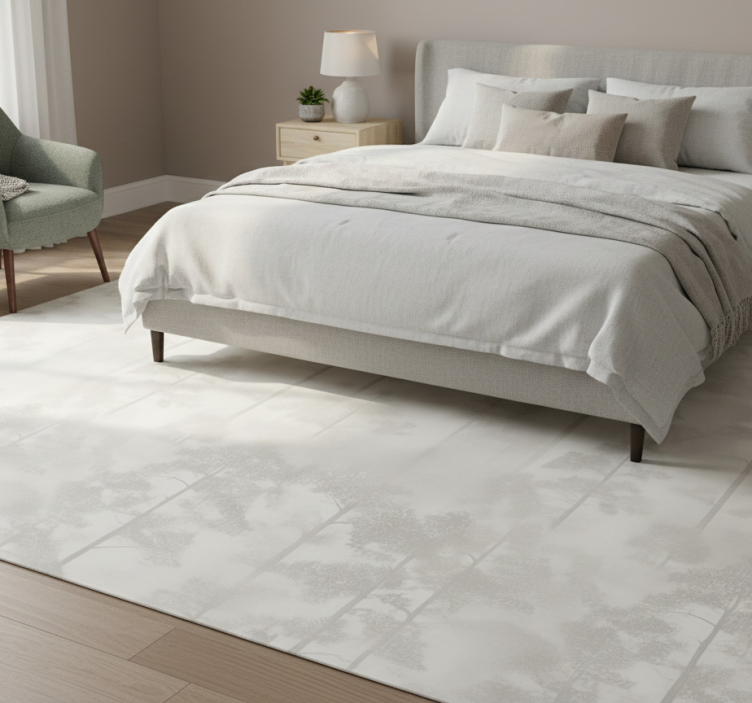 Tapete vinílico quarto floresta nebulosa e misteriosa - TenStickers