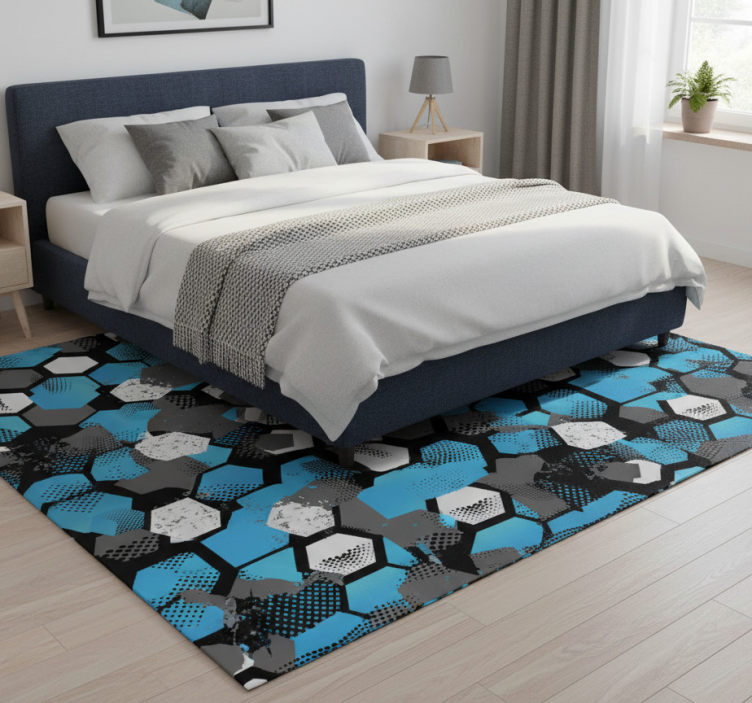 Tapete vinílico quarto fundo de futebol abstrato gradiente - TenStickers